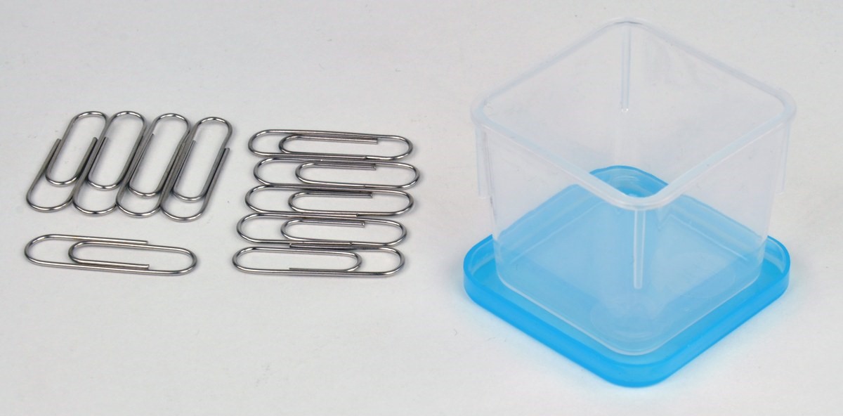 Büroklammern, Satz 10 Stk., in Dose