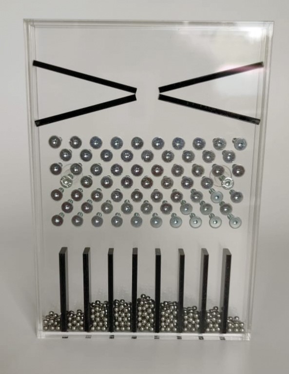 Gauss-Verteilung mit dem Galton-Brett