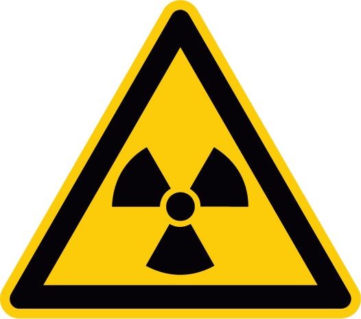 Warnschild, Radioaktive Stoffe oder ionisierende Strahlen