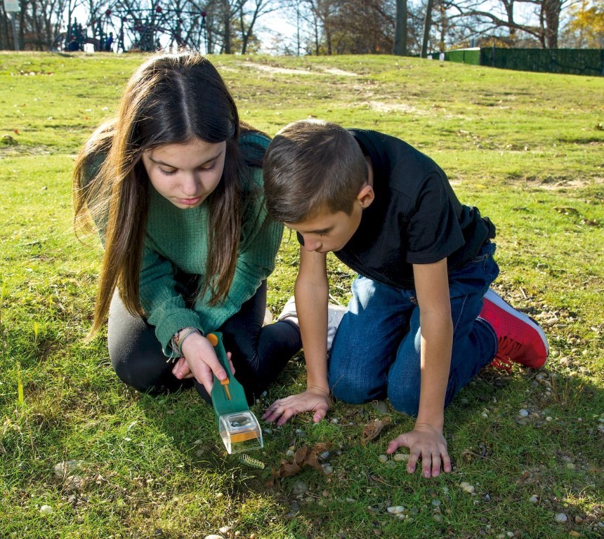 Insektenfänger mit Lupe, lang