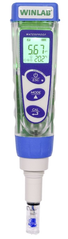 WINLAB Kombi - Tester PC5 für pH, Leitfähigkeit, Salzgehalt, TDS, mV und Temperatur