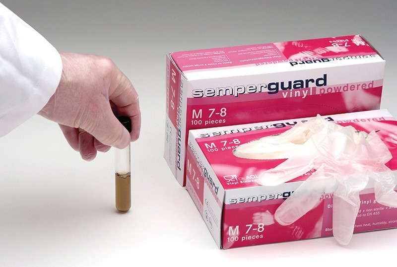 Vinyl-Einmal - Schutzhandschuhe, gepudert