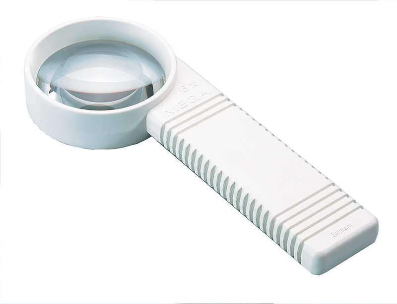 Handlupe mit hoher Vergrößerung, schwarz