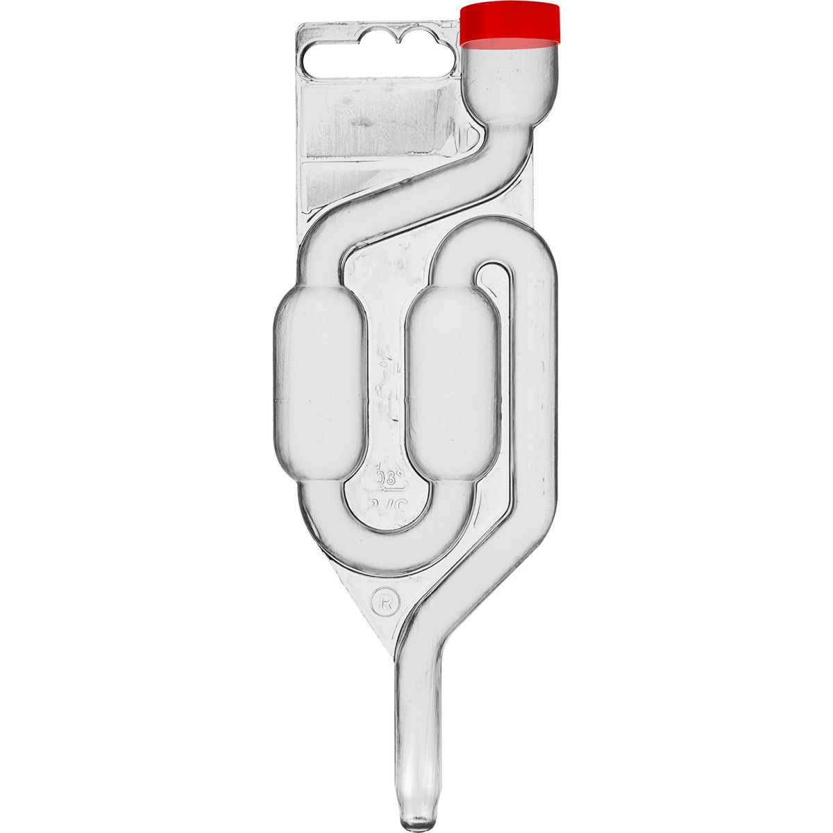 Gärröhrchen aus Kunststoff mit Schutzstopfen