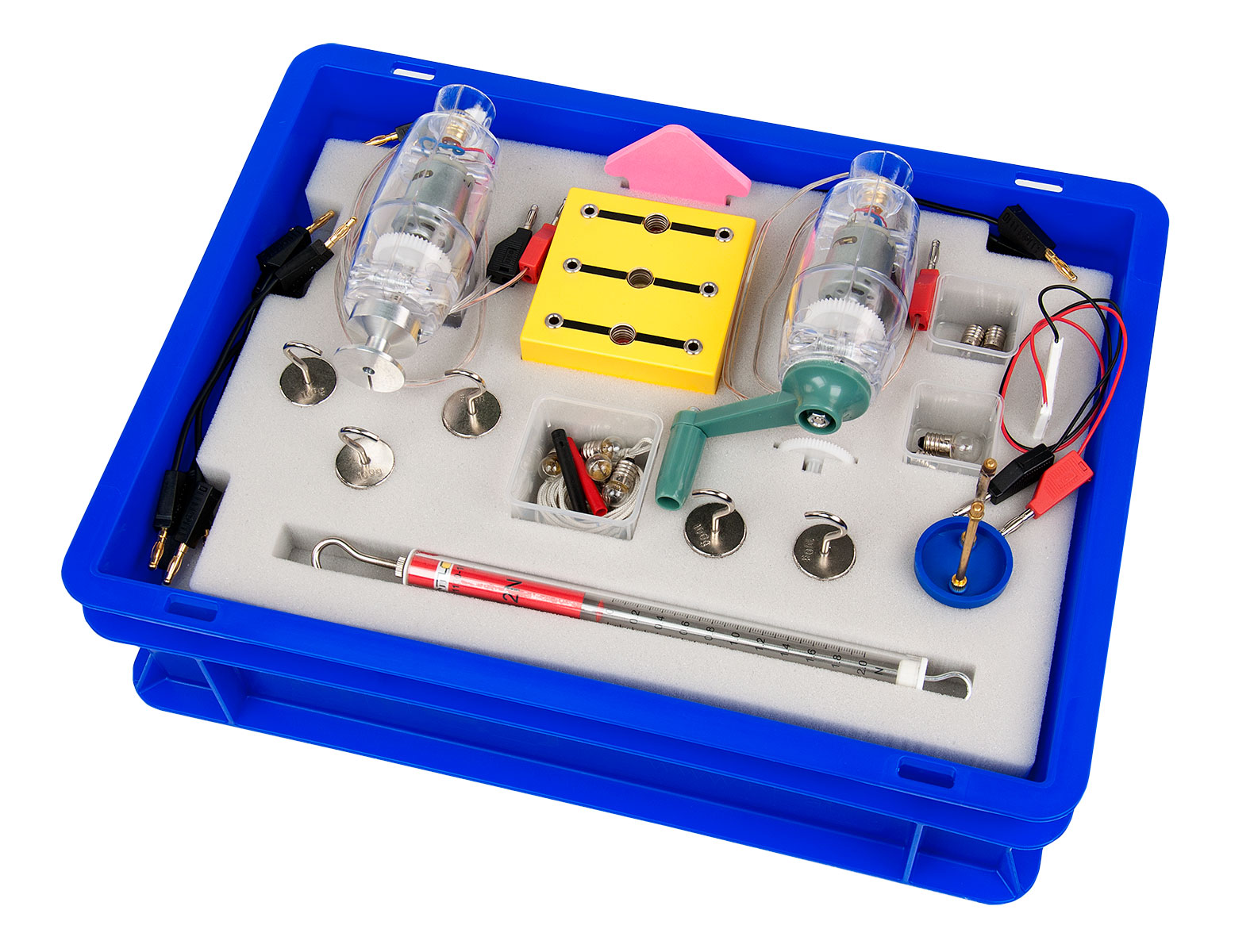 Schülerexperimentierbox Leistung, Arbeit und Wirkungsgrad