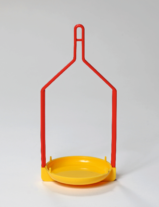 Waagschale, gelb, mit Bügel