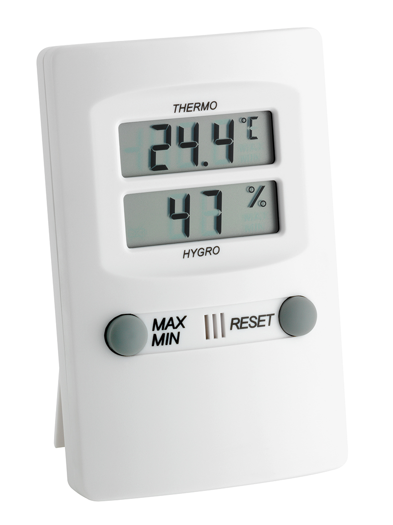 Thermo-Hygrometer, elektronisch, Temp: -15 bis +50°C, 30-90% rel. Feuchte