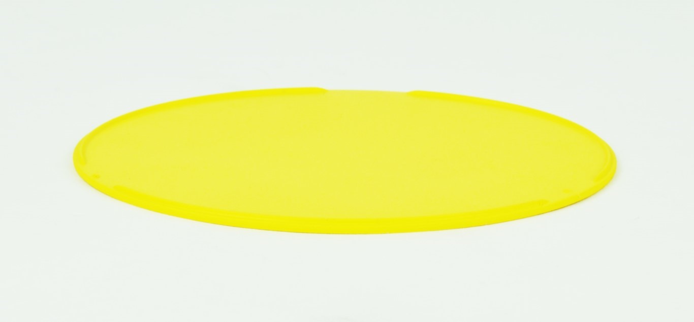 Scheibe mit Bördelrand