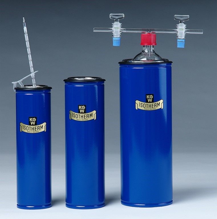 Dewargefäß mit kunststoffbeschichteter Alu-Umhüllung