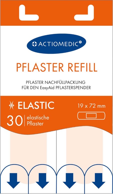 30x Ersatzpflaster Elastic für EasyAid Pflasterspender