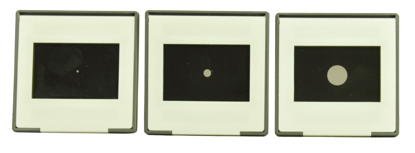 Lochblenden, Satz von 3 Stück