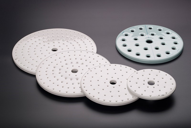 Exsikkator-Platte aus Porzellan