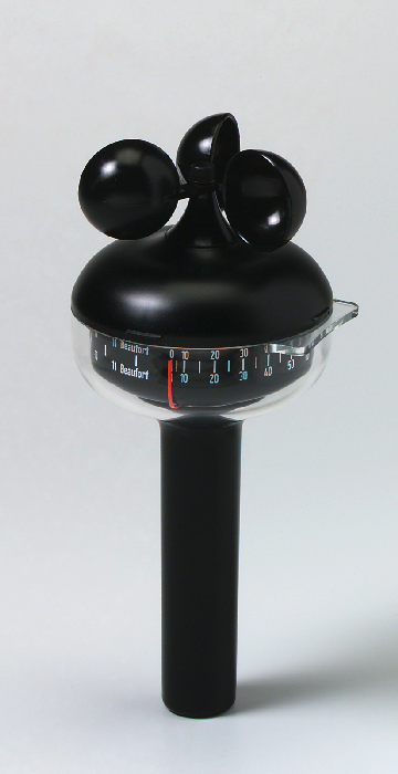 Windmessgerät (Anemometer), mit Haube