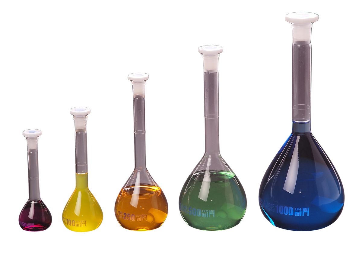 Messkolben mit NS Stopfen