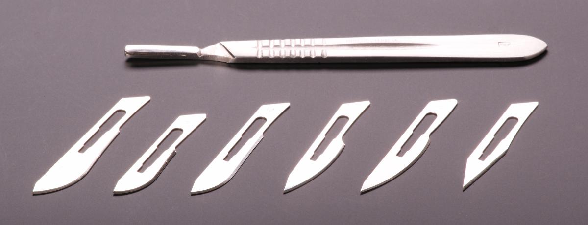 Skalpellklingen 50 mm geballt