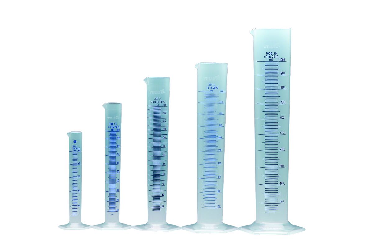 Messzylinder aus Polypropylen, Vitlab Qualität