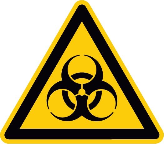 Warnschild, Warnung vor Biogefährdung