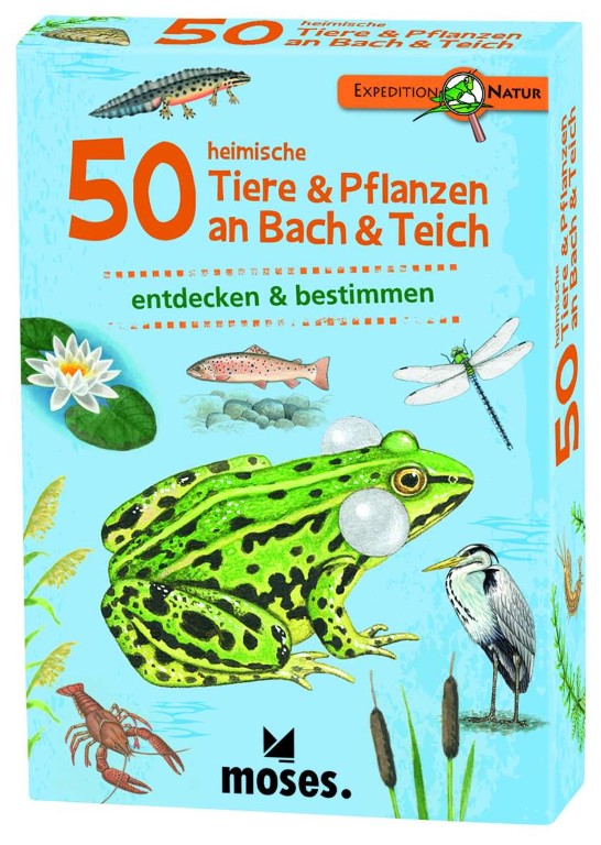 50 heimische Tiere & Pflanzen an Bach & Teich
