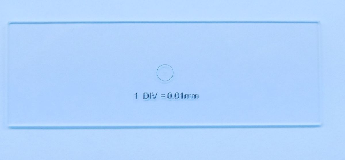 Mikrometer Objektträger 1mm