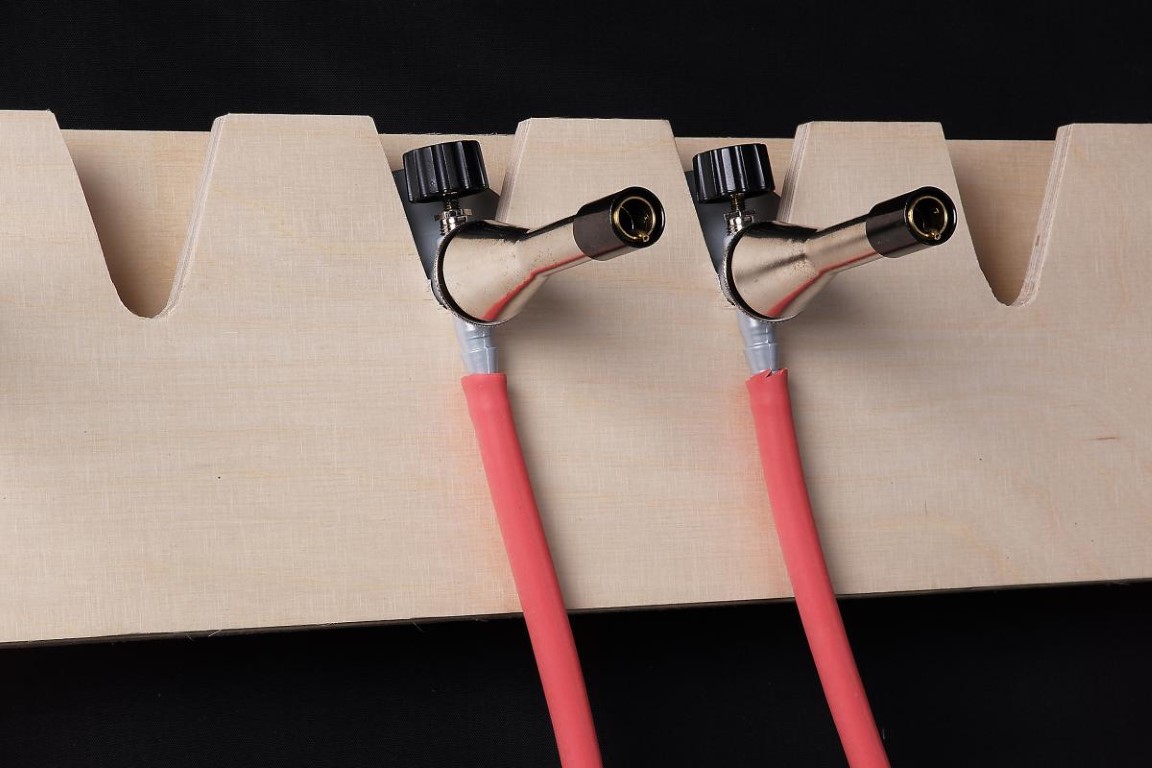 Wandhalterung aus Holz für Gasbrenner