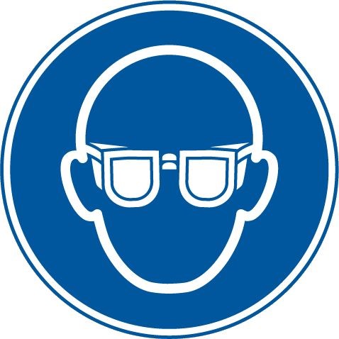 Gebotszeichen Ø 200 mm Augenschutz tragen