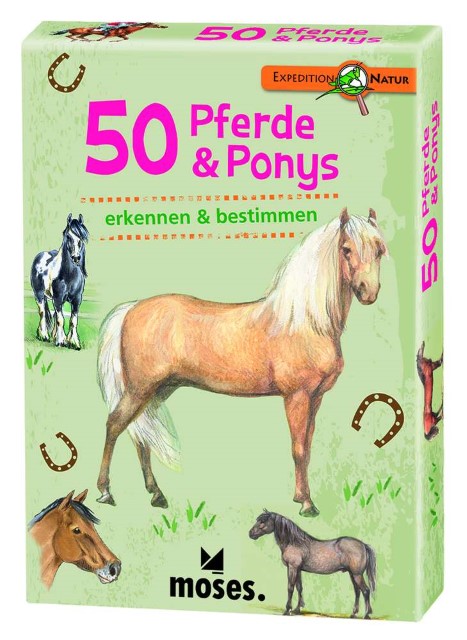 Bestimmungskarten 50 Pferde & Ponys