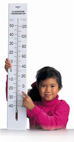 riesiges Demonstrationsthermometer