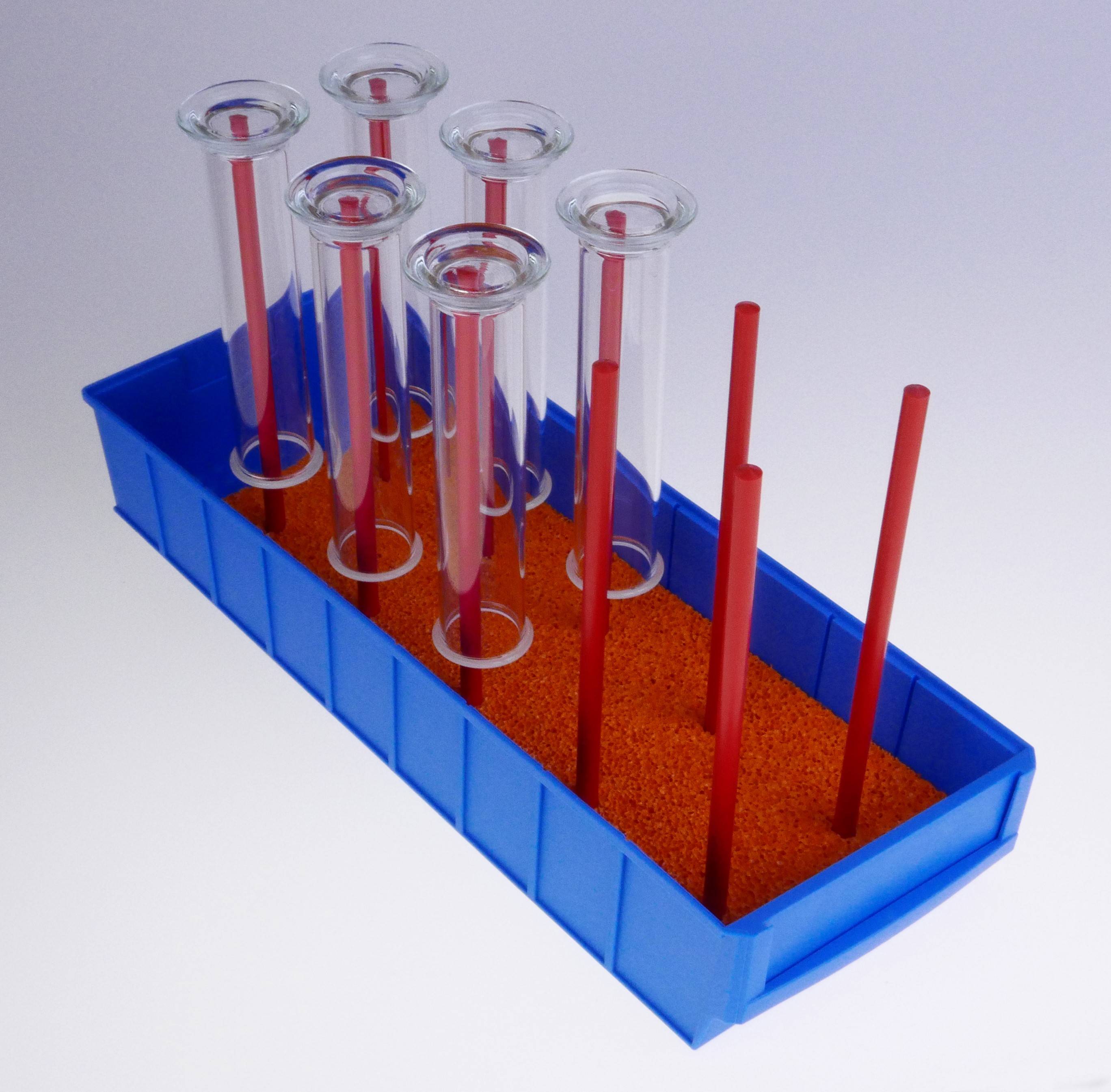 Trocknungsgestell für Standzylinder mit 10 Stäben