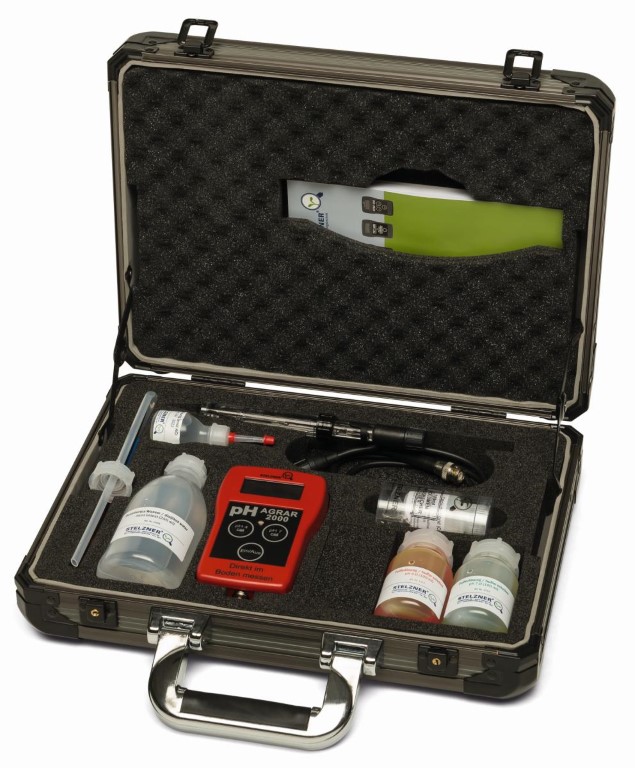 Boden-pH-Meter-Koffer, mit Spez. Glaselektrode, kpl. im Koffer