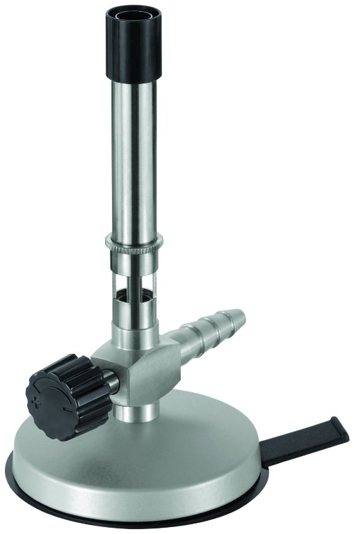 Bunsenbrenner, nach DIN mit Luftregulierung und Nadelventil