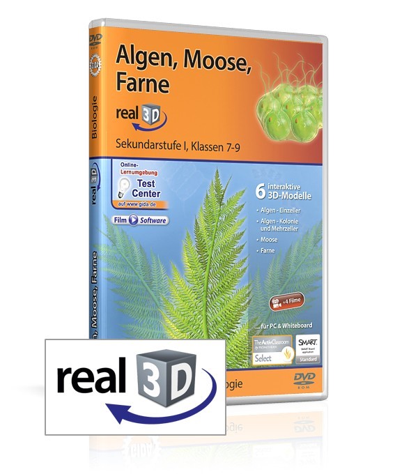 Algen, Moose, Farne - real3D Software