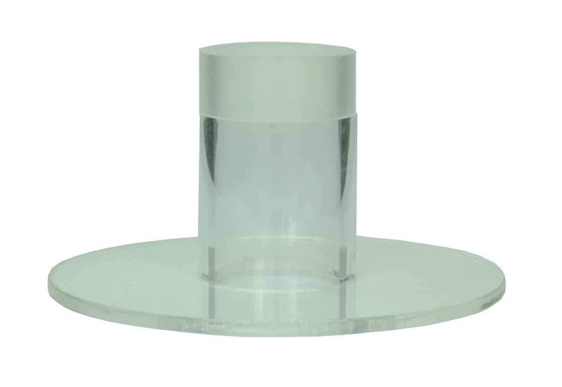 Scheibe mit Rohransatz